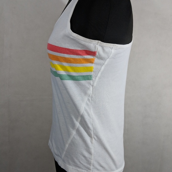 Unicorn Color Run Tank Rainbow Cotton White Cute - Picture 6 of 8